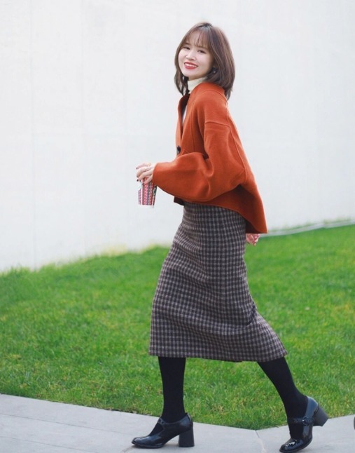 博主|冬天不穿“格纹裙”就out了!看潮人这样搭,回头率超高