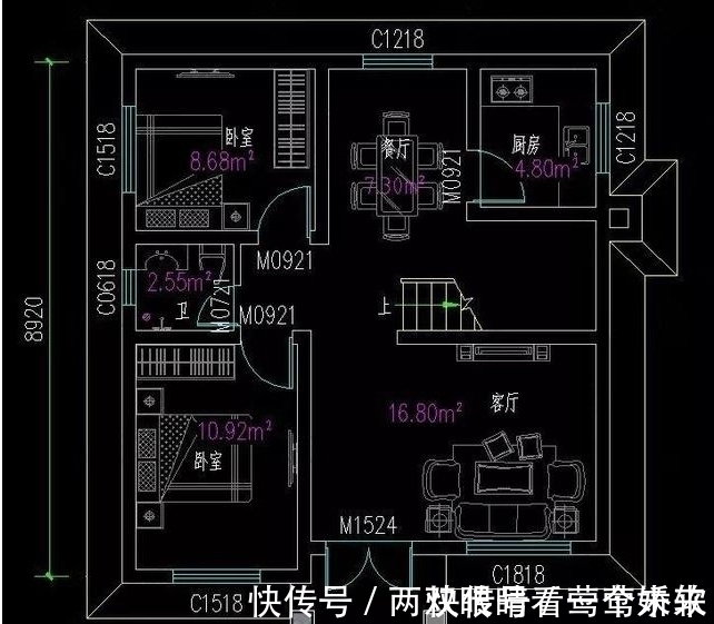 小户型|17万以下建两层小户型自建房,五室两厅功能齐全