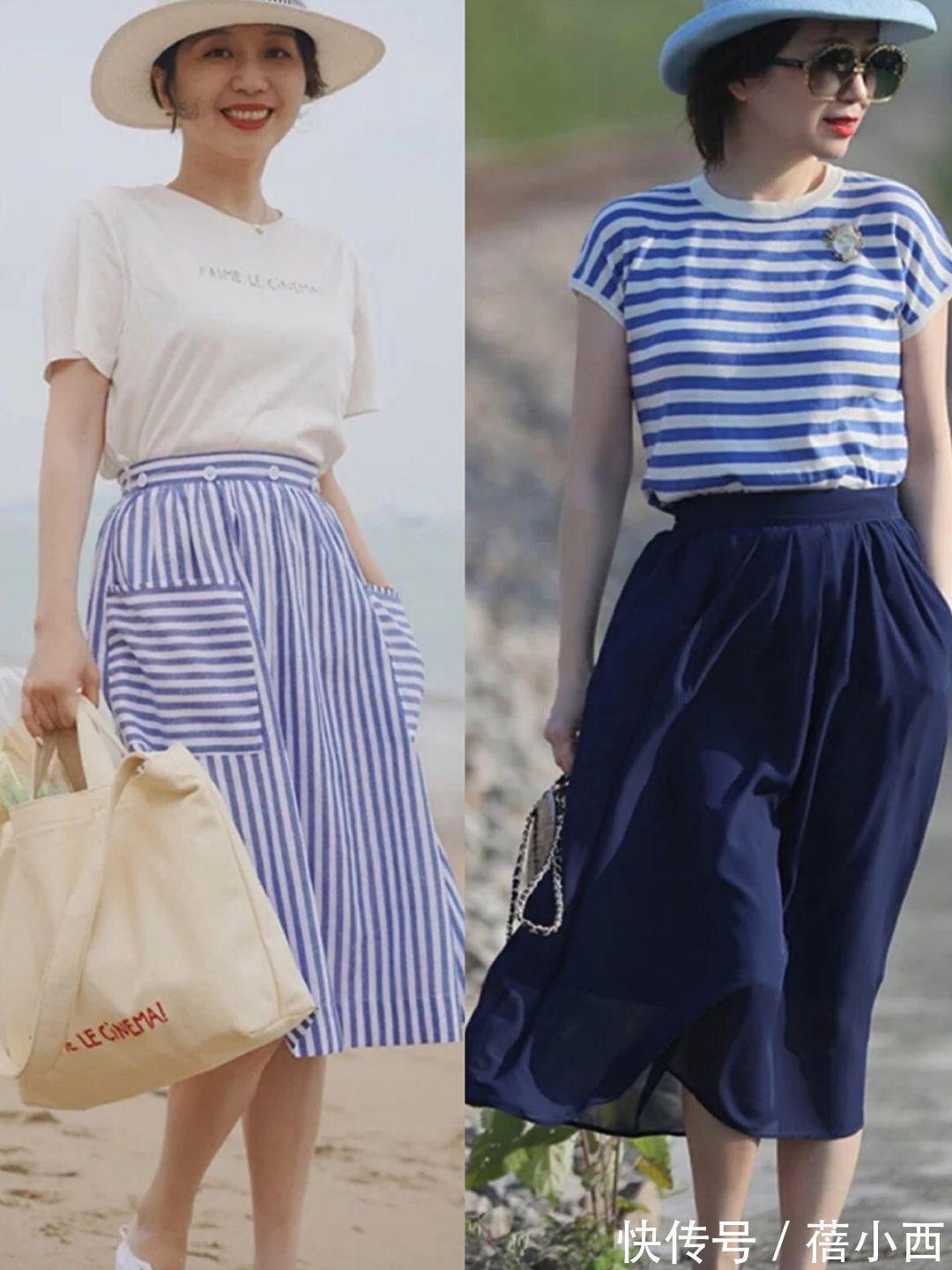 p40、50+女性来学这位博主的穿搭,优雅又温柔,基础款也能很高级