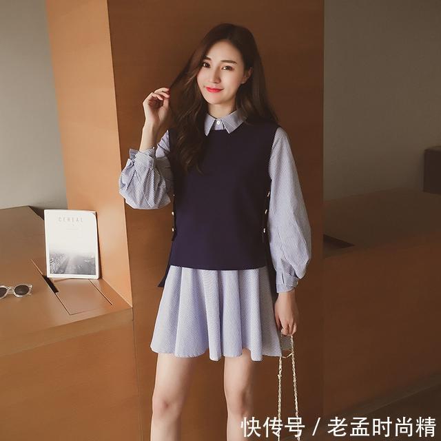 马甲|春季的到来,让连衣裙带给你不一样的气质
