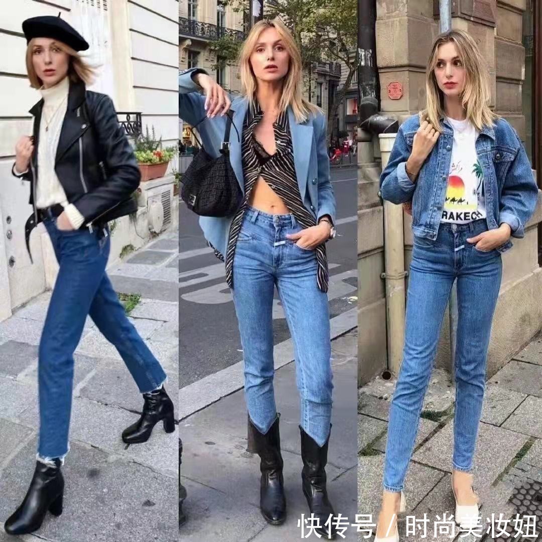 高跟鞋|牛仔裤不一定配小白鞋,24套法式优雅穿搭范本,满满的高级感