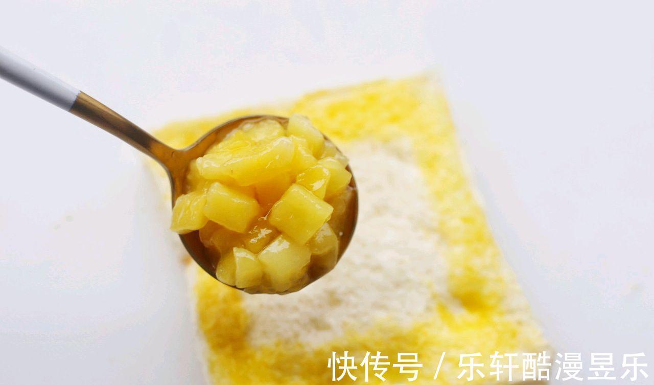 吐司|4片吐司，1个苹果，教你做好吃的苹果派，大人孩子吃不够
