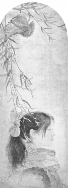 鸽子|鸽子飞了（中国画）