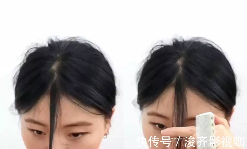 发型|只需学会‘三段式剪法’既可在家剪出好看的刘海发型