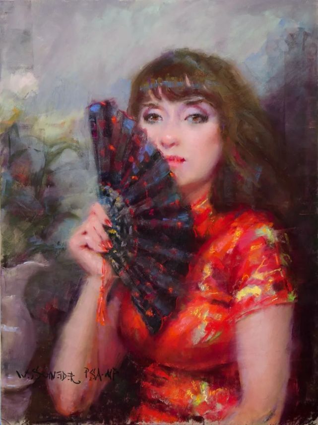 施耐德$在绘画的道路上,他认为自己永远是一个学生