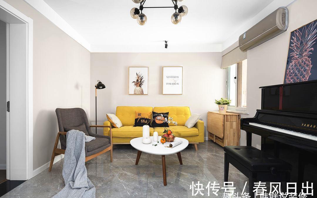 主卧室|四口之家的78㎡新房,总共16万装出小三房,赠送的露台是最大亮点