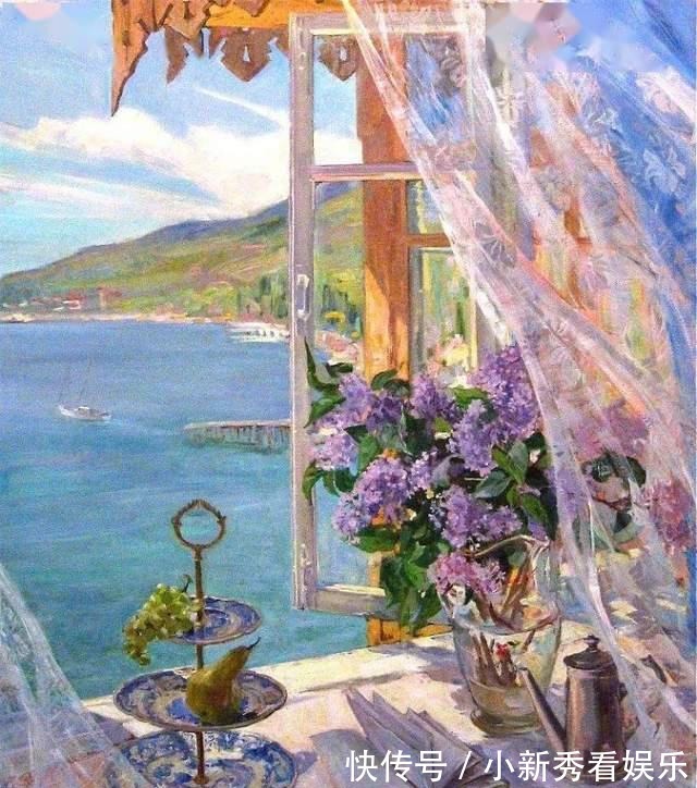 女画家@俄罗斯女画家油画作品，色彩绚丽