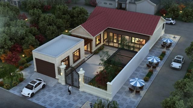 占地|车子买不起，车库必须有！分享几套农村建房图纸，最低25万搞定