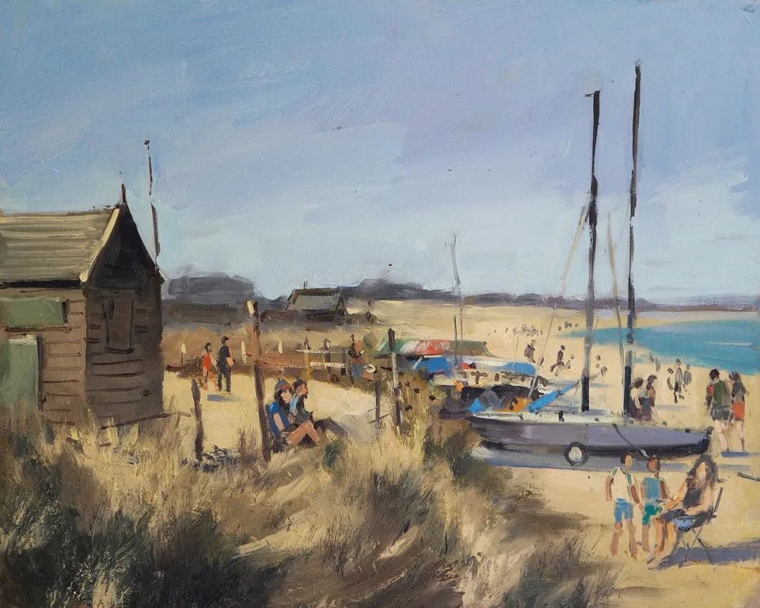 田园风光画@他用画笔,勾勒出一幅幅唯美动人的田园风光画