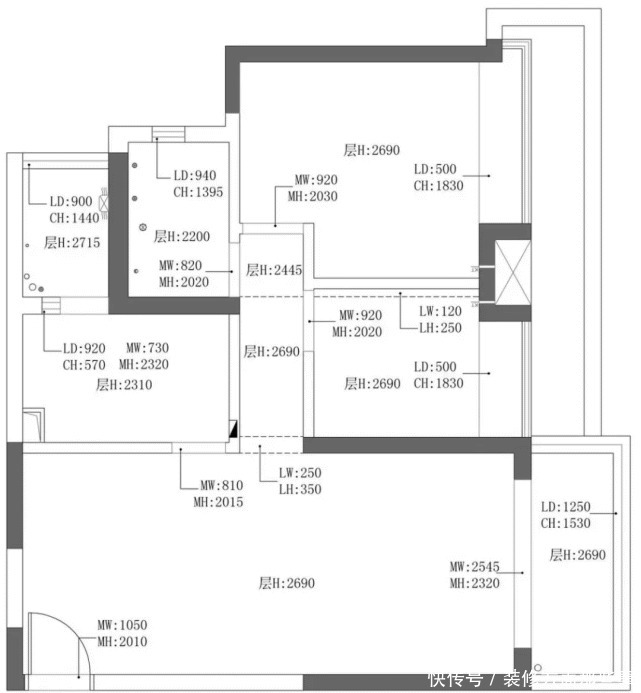 四分离|80㎡小两房装修，阳台设计榻榻米，2.5㎡卫生间实现四分离