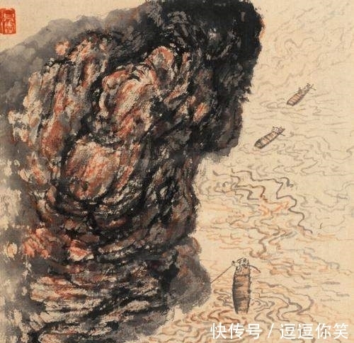 黄河#石鲁山水画赏析