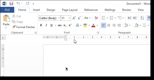 如何更改Microsoft Word 2013中的规则度量单元