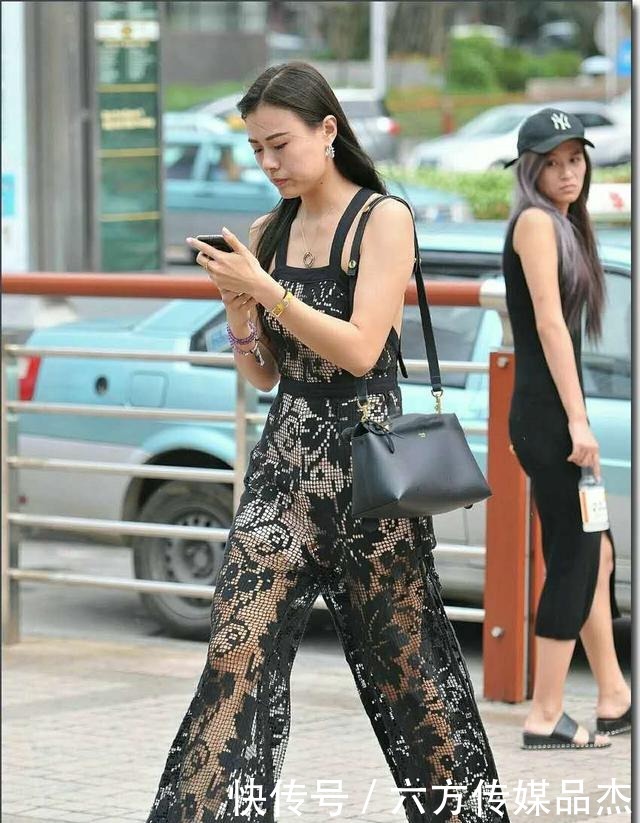 网纱连体裤,穿上就是美女朦胧之美,时尚又拉风