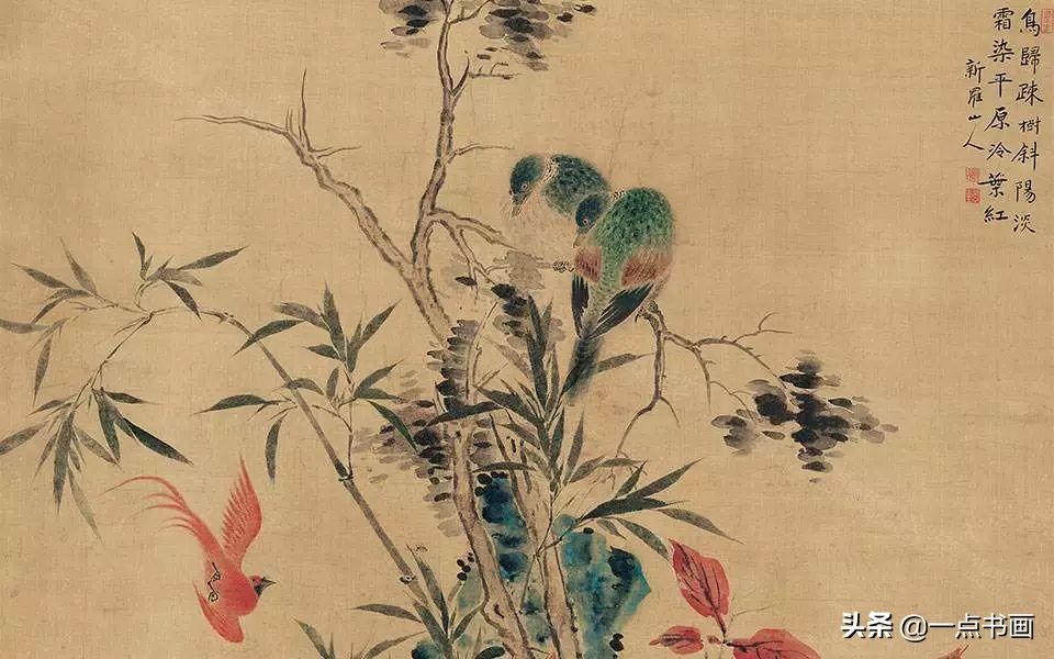 草虫&华岩的花鸟画,独辟蹊径,令人耳目一新