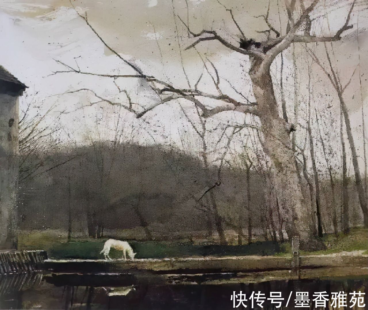 画家$美国最伟大的画家安德鲁怀斯,瞒着妻子用15年偷画一个女人