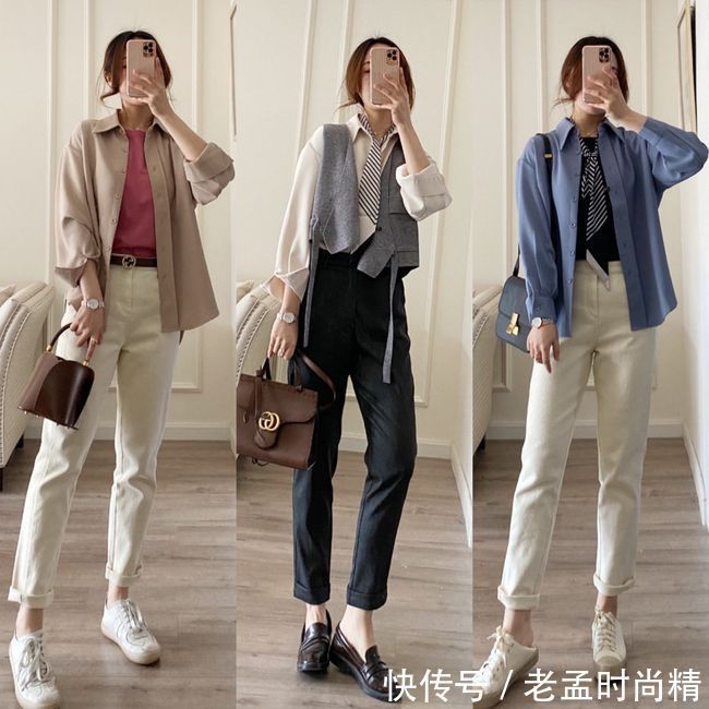 24套教科书式的春日穿搭，简约气质又减龄，休闲通勤都实用