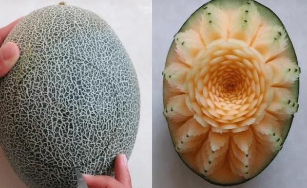 惊艳|水果雕刻之后有多好看忍了香蕉,忍了西瓜,看到哈密瓜太惊艳