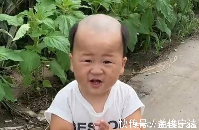 孩子|爸爸给宝宝理的发型太“成熟”,妈妈被气笑,网友广坤,是你吗