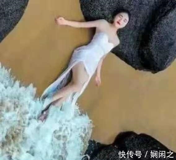 新娘花3万海边拍婚纱照,最后照片被修成这样,新娘当场气哭