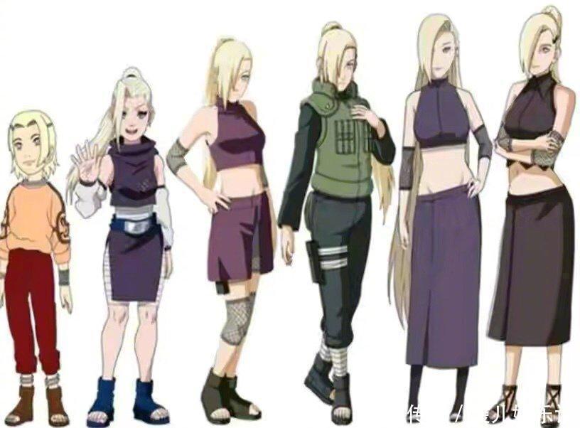 雏田|火影忍者中的女忍者,从幼儿时期到婚后状态,雏田的变化最惊人