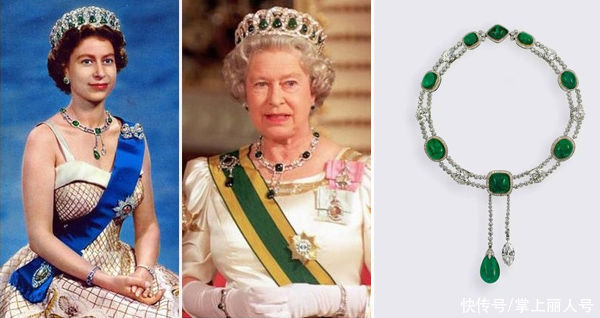 默克尔|英国女王佩戴祖母绿绿胸针，展开微妙时尚外交