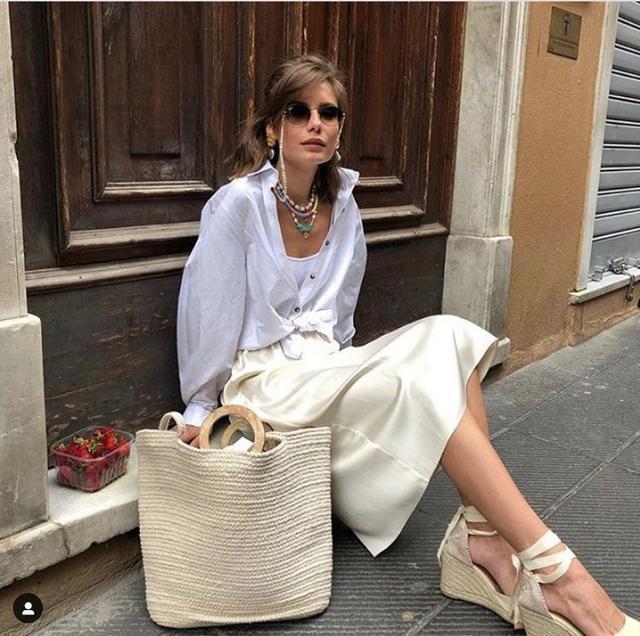 草编鞋 完爆小白鞋!这双神仙凉鞋跪求你买,巨显腿长