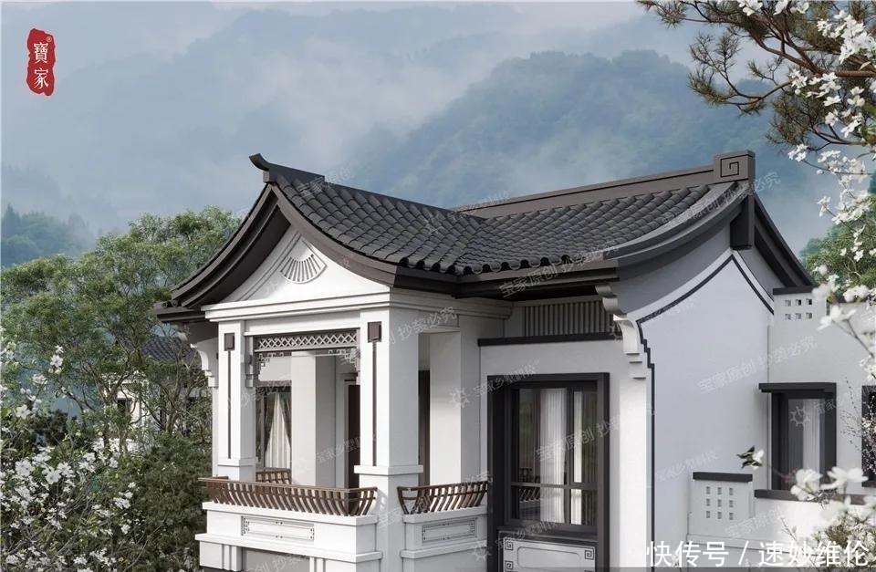 m晒一晒我老家的三层小别墅,超爱这种中国风