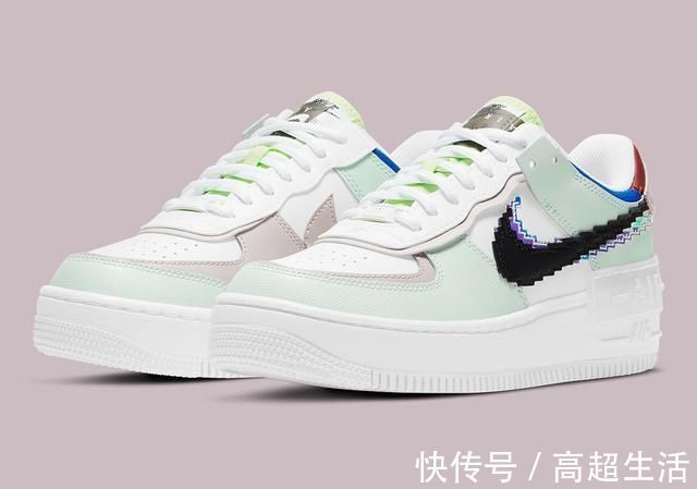 nike 重叠解构+像素风点缀!这双全新Air Force 1看点真不少