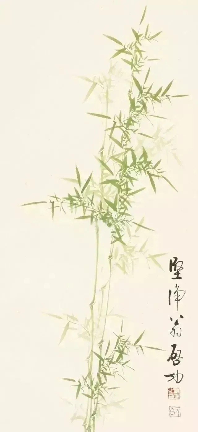 画竹@启功画竹大全，清秀至极！