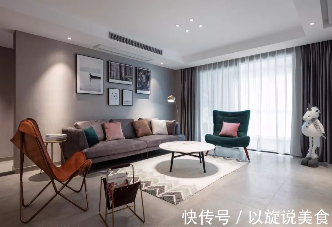 客厅|33款高级灰的客厅，简约空间的高级感