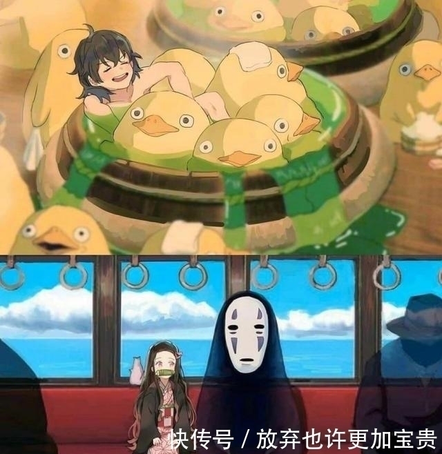 千与千寻|不同方式打开《鬼灭之刃》,祢豆子变身千寻,富冈义勇又被迫害