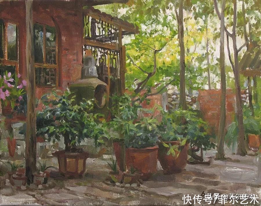 victori俄罗斯女画家维多利亚·哈尔琴科风景油画作品欣赏