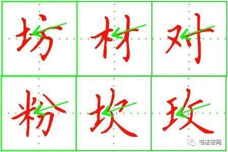  字旁|“判结构+左让右+找对象”，1个公式就可解决左右结构汉字的书写