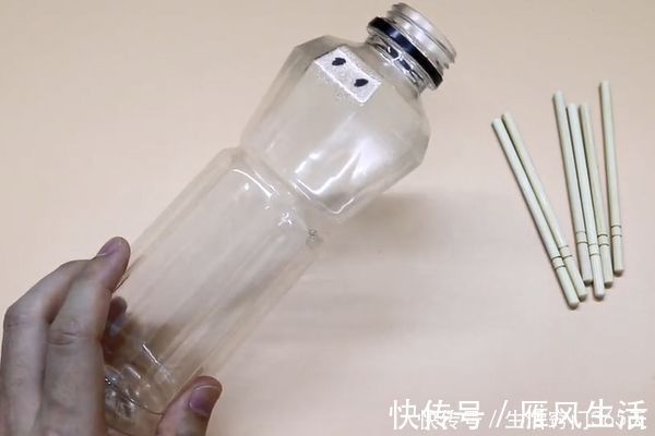 小窍门|塑料瓶上插几根筷子，放在家里好看又实用，赶快动手做一个吧！