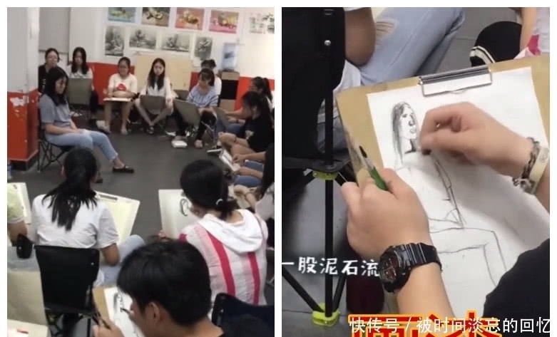 哈士奇|美术生巨佬VS画渣,看到最后速写课,网友:不怕把模特气死?