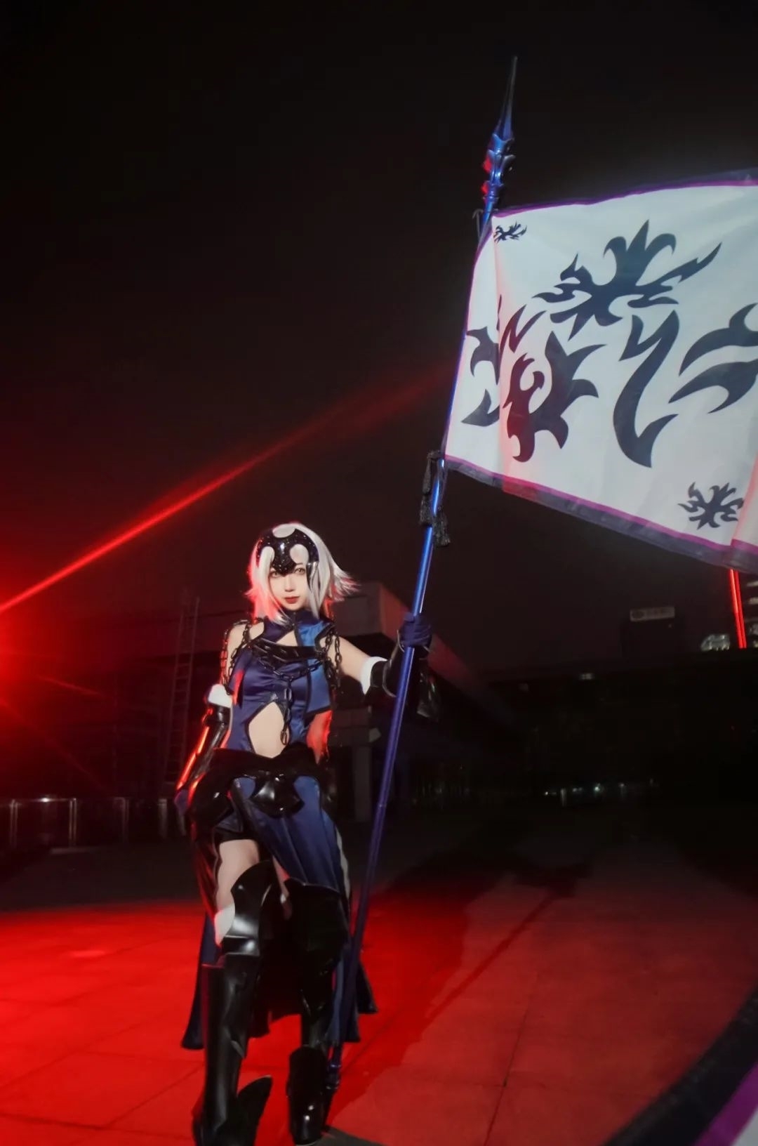 橙子|cos:黑貞德滿破cos正片@晚鹿