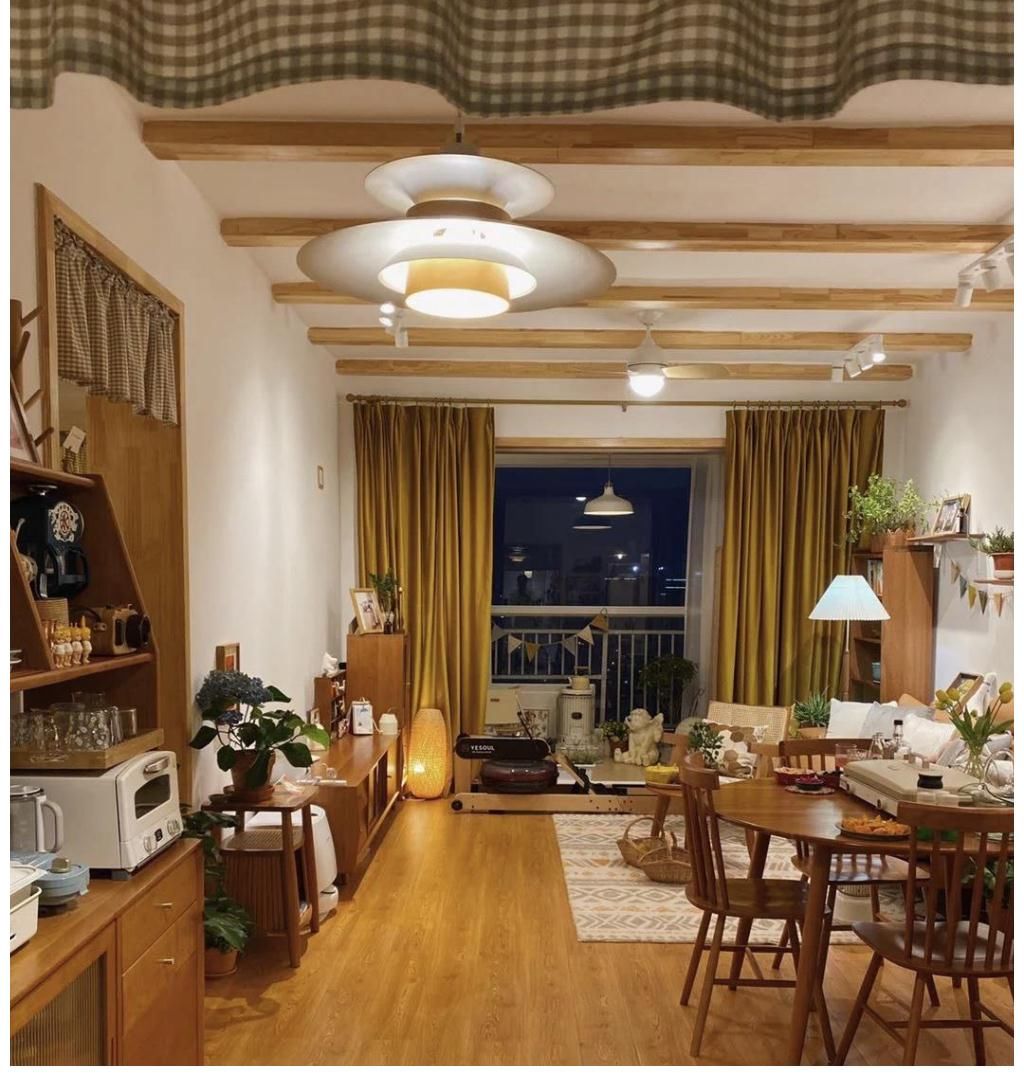 大砖|她家89㎡，空间精打细算，木头白墙，场面极度舒适，太棒了