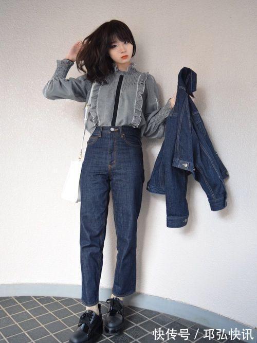 短版 牛仔单品可以穿搭出任何风格,真不愧是时尚界的王者!