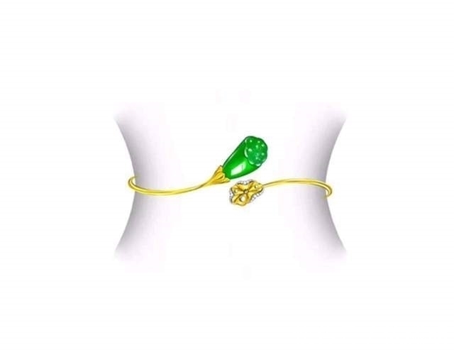 莲蓬#小而美的翡翠满绿镶嵌,满绿莲蓬你见过吗?