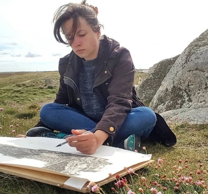 olivia@全球最“抠”美女画家,用一支2元针管笔惊艳世界