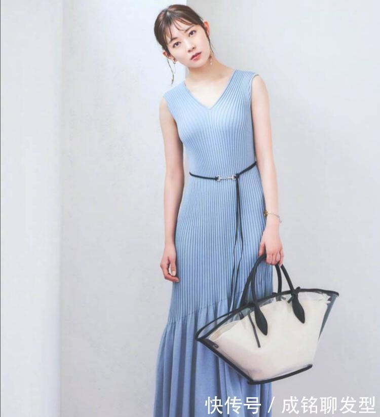 针织|简约不简单,十组优雅大气的“温柔风”穿搭,让你精致的过夏天