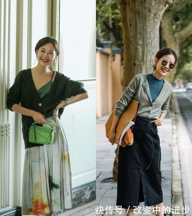 针织衫 短裤、凉鞋收起来吧！入秋后流行这样穿，时髦显瘦又有气质！