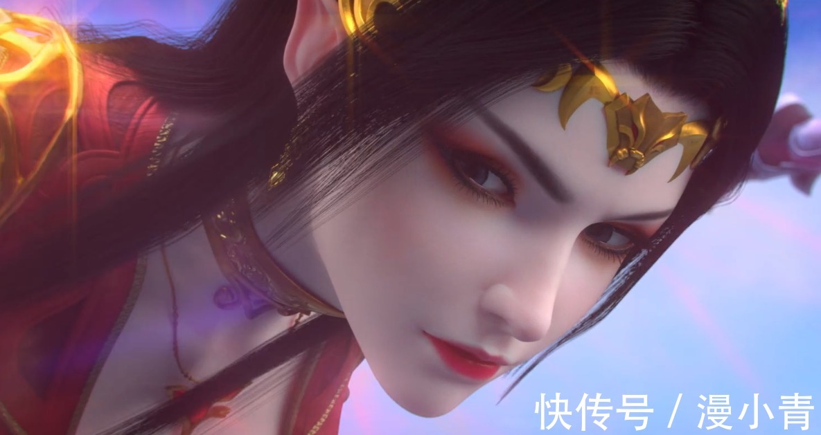 斗破苍穹@斗破苍穹:萧炎与云韵见面的名场面,美杜莎女王的表情堪称一绝