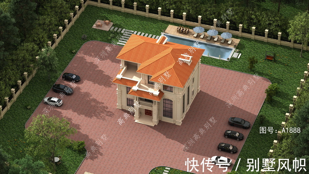 欧式别墅|适合农村建的欧式别墅,外形美观,不突兀,建的人很多。