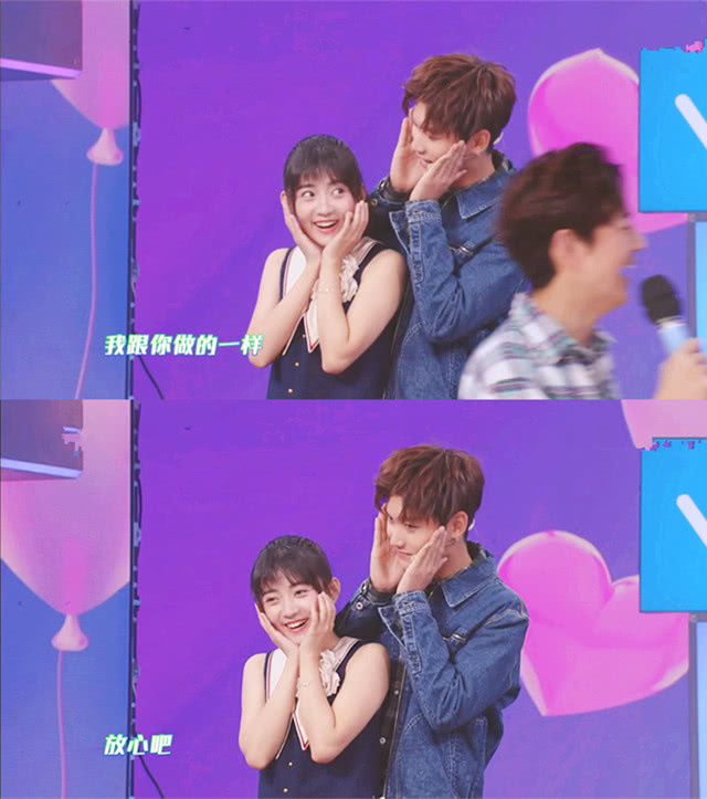 快本|当梁洁在《快本》做模特的姿势时,有人注意邢昭林的表情吗