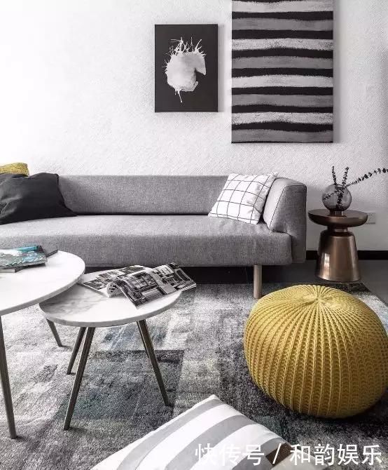 新房|同事家100㎡新房,头次见冰箱放玄关,灰白色调怎么看都不一样