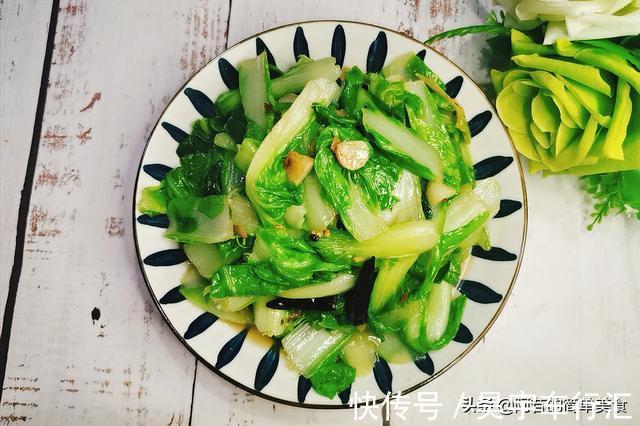 味道|鲜脆碧绿的炝炒快菜,看着就有食欲,口感和味道都棒得很呀