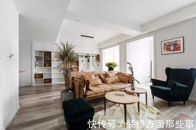 二居室|89平现代风二居室,整个空间充满时尚清新气质