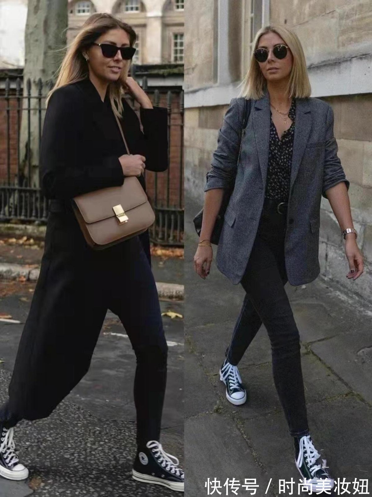 小白鞋|上了40岁的女人,尽量少穿高跟鞋,一双帆布鞋搭遍所有又减龄