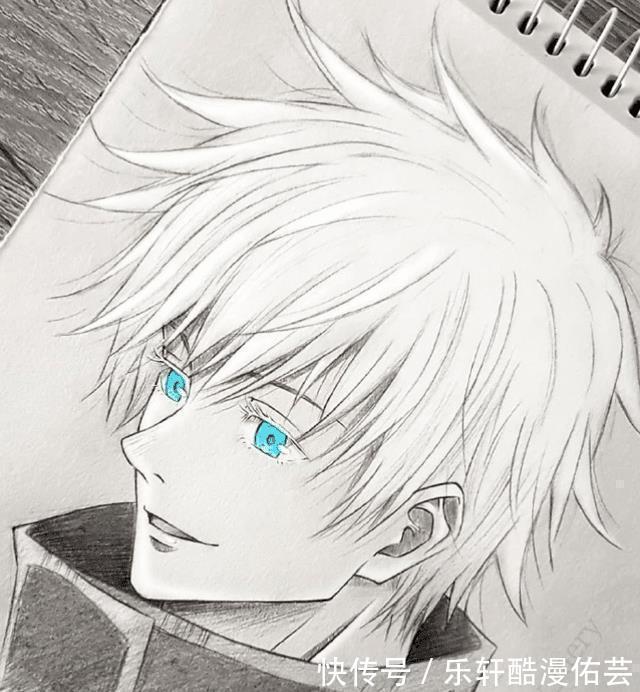 灶门#只涂眼睛就能把角色画活,五条悟和夜斗惊艳众人,这才是神级绘画
